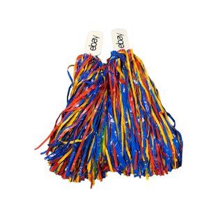 Ebayana Ebay Open 2023 Swag Pom Poms Set of 2 Multicolor New